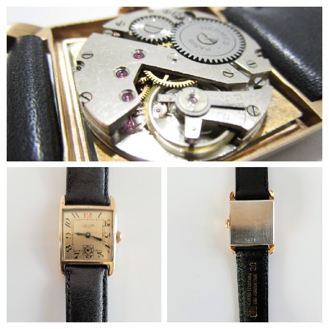 Hermes(エルメス)の★50年代アンティーク　エルメス スクエア 腕時計 手巻 ゴールドプレート メンズの時計(腕時計(アナログ))の商品写真