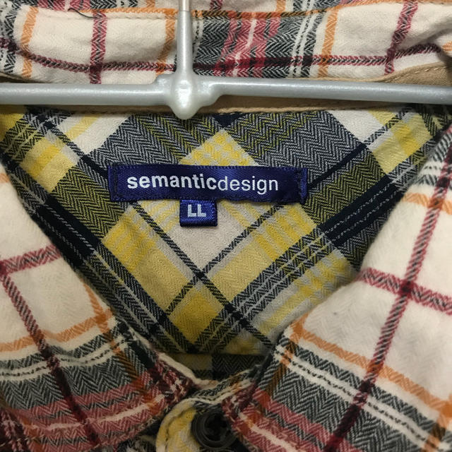 semantic design(セマンティックデザイン)のチェック柄シャツ メンズのトップス(シャツ)の商品写真