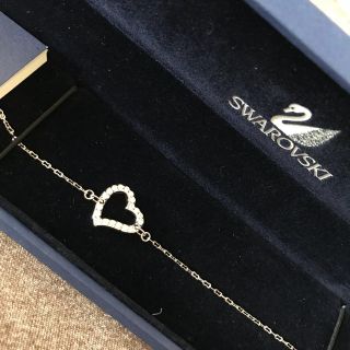 スワロフスキー(SWAROVSKI)のSWAROVSKI ハートブレスレット(ブレスレット/バングル)