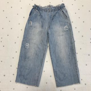 ザラキッズ(ZARA KIDS)のZARA Girlsデニムガウチョ8歳 128 ザラガールズ(パンツ/スパッツ)