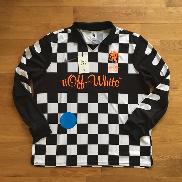 Off-White NIKE Football Jersey Away LサイズTシャツ/カットソー(七分