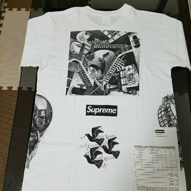 トップスシュプリーム Supreme M.C.ESCHER COLLAGE TEE白M