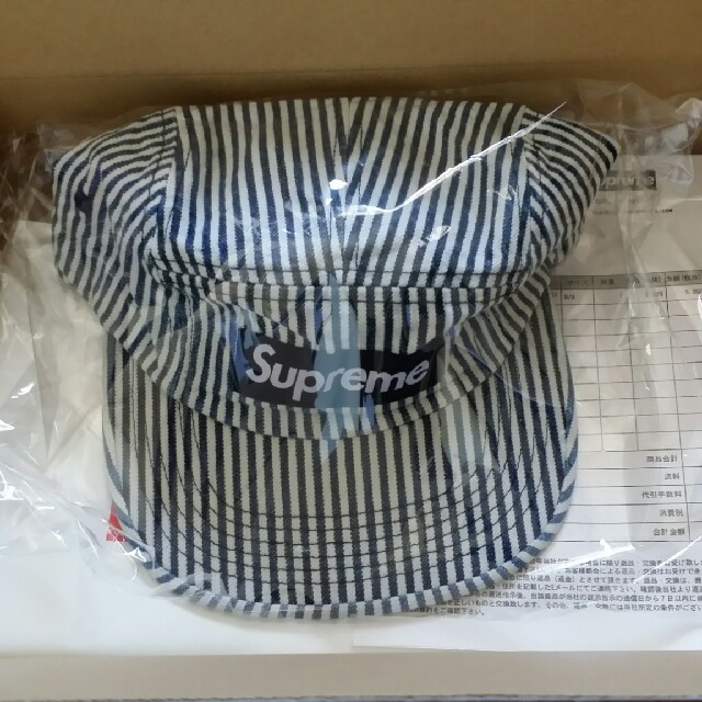 帽子Supreme Denim Camp Cap Indigo Stripe