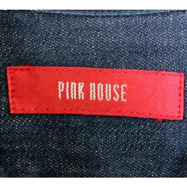 PINK HOUSE(ピンクハウス)の美品☆ピンクハウス■デニム シャツジャケット 半袖  M レディースのジャケット/アウター(Gジャン/デニムジャケット)の商品写真