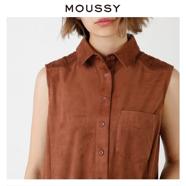 moussy(マウジー)のmoussy ルーズカジュアルノースリーブドレス ワンピース マウジー レディースのワンピース(ロングワンピース/マキシワンピース)の商品写真