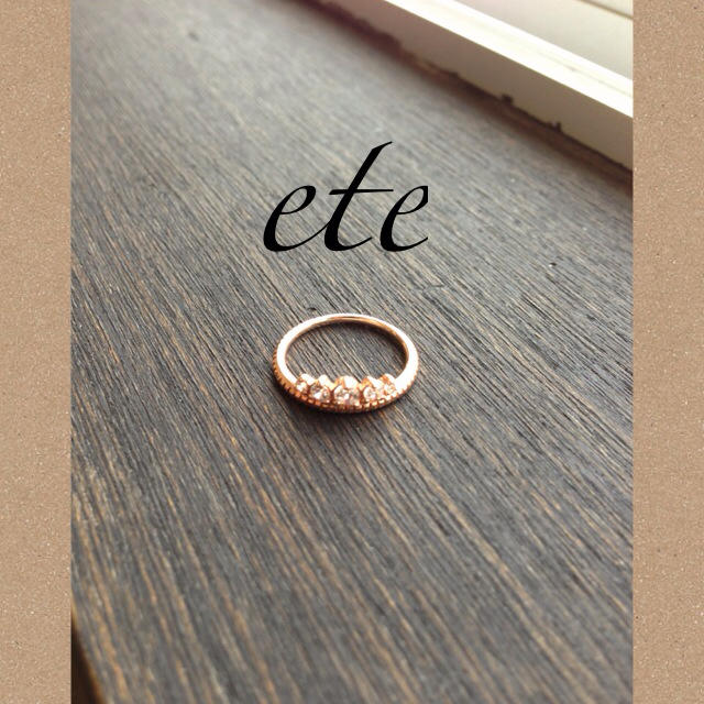 ete♡K10 ピンキーRing レディースのアクセサリー(リング(指輪))の商品写真