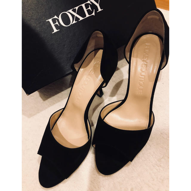 FOXEY(フォクシー)のお値打ち！早い者勝ち♡FOXEY パンプス ブラック36 1/2 レディースの靴/シューズ(ハイヒール/パンプス)の商品写真