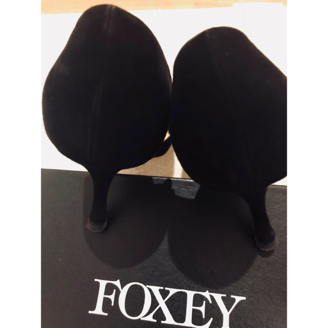 FOXEY(フォクシー)のお値打ち！早い者勝ち♡FOXEY パンプス ブラック36 1/2 レディースの靴/シューズ(ハイヒール/パンプス)の商品写真