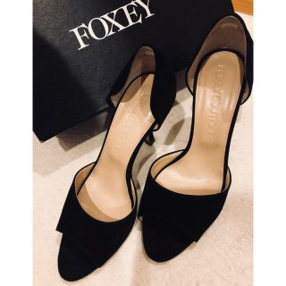 フォクシー(FOXEY)のお値打ち！早い者勝ち♡FOXEY パンプス ブラック36 1/2(ハイヒール/パンプス)