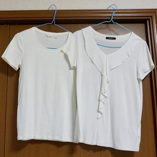 コムサイズム(COMME CA ISM)の白Tシャツ2枚セット(Tシャツ(半袖/袖なし))