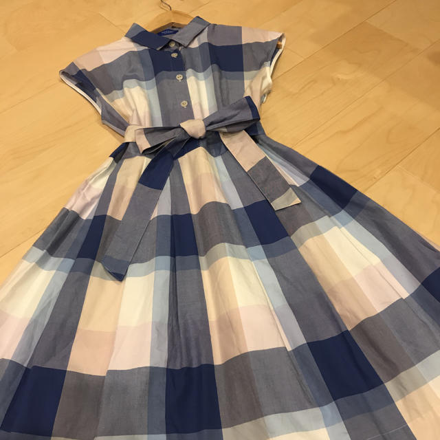 BURBERRY BLUE LABEL(バーバリーブルーレーベル)の美品♡クレストブリッジワンピ＆夏カーデセット レディースのワンピース(ひざ丈ワンピース)の商品写真