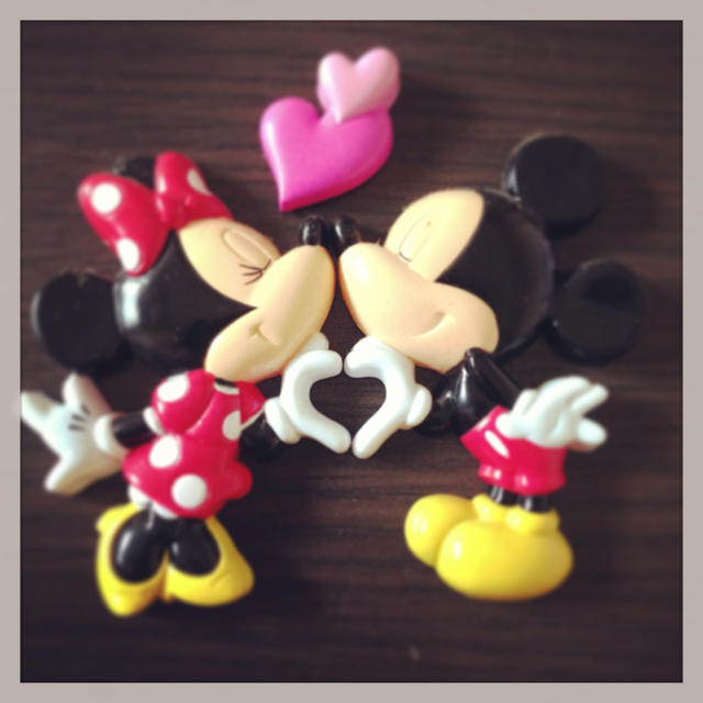 Disney(ディズニー)のミッキー♡ミニー マグネット エンタメ/ホビーのおもちゃ/ぬいぐるみ(ぬいぐるみ)の商品写真