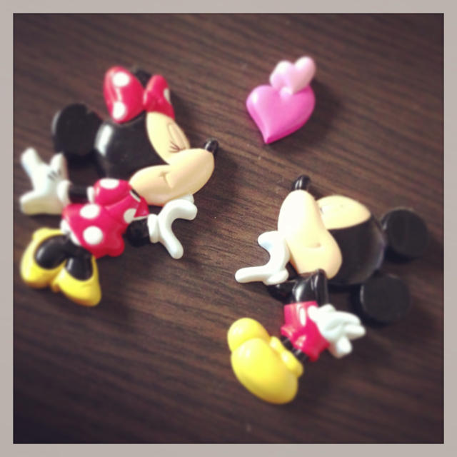 Disney(ディズニー)のミッキー♡ミニー マグネット エンタメ/ホビーのおもちゃ/ぬいぐるみ(ぬいぐるみ)の商品写真
