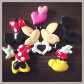 ディズニー(Disney)のミッキー♡ミニー マグネット(ぬいぐるみ)