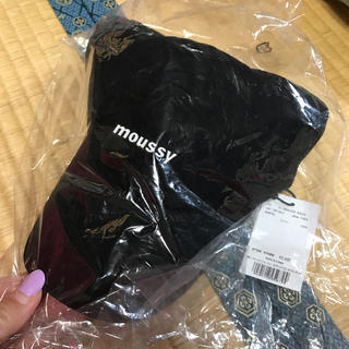 マウジー(moussy)のmoussy マウジー キャップ ブラック 新品 タグ付き レディース 黒(キャップ)