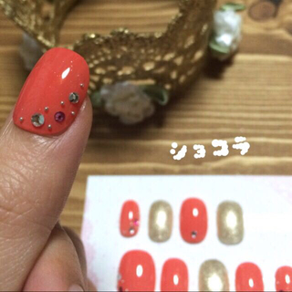 coral red×gold