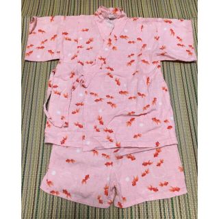 専用⚠️SALE⭐︎【95】金魚柄の甚平 ピンク(甚平/浴衣)