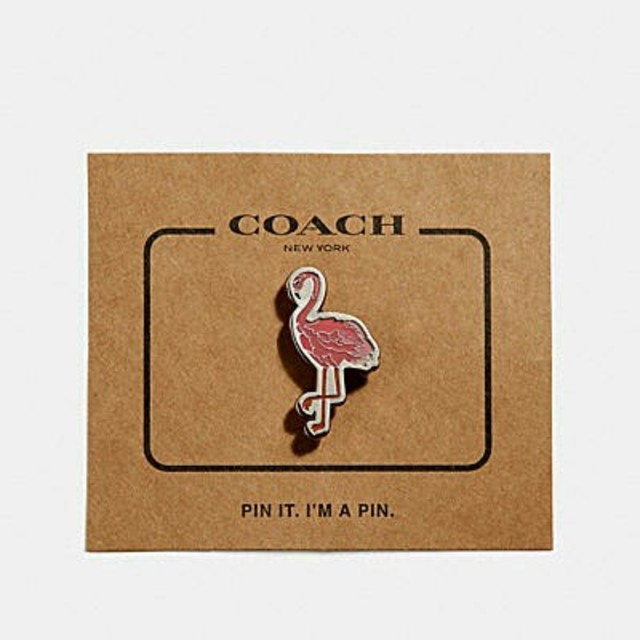 COACH(コーチ)のCOACH フラミンゴ ピンバッチ エンタメ/ホビーのアニメグッズ(バッジ/ピンバッジ)の商品写真