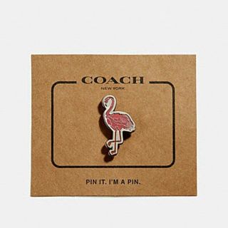 コーチ(COACH)のCOACH フラミンゴ ピンバッチ(バッジ/ピンバッジ)