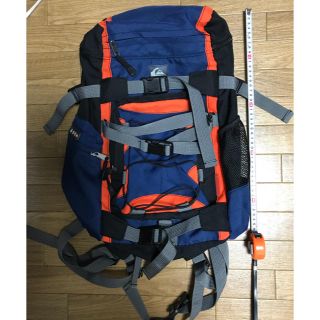 クイックシルバー(QUIKSILVER)のクイックシルバー リュック 紺 オレンジ  レトロ (バッグパック/リュック)