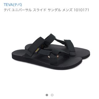 モンベル(mont bell)のTeva テバ サンダル メンズ  BLACK UNIVERSAL SLIDE(サンダル)