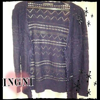 イング(INGNI)のINGNI♡紺色カーデ(カーディガン)