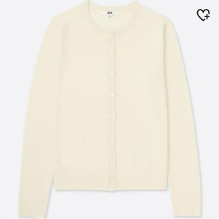 ユニクロ(UNIQLO)のUNIQLO エクストラファインメリノクルーネックカーディガン(カーディガン)