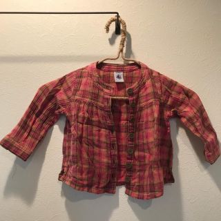 プチバトー(PETIT BATEAU)の18Mプチバトー シャツ（むぅむぅ様専用です）(シャツ/カットソー)