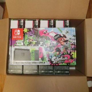 ニンテンドースイッチ(Nintendo Switch)の新品 5台 送料込 スプラトゥーン2セット イカススタートガイド付(家庭用ゲーム機本体)