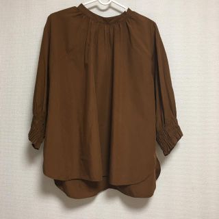 ユニクロ(UNIQLO)のエクストラファインコットンギャザーブラウス(シャツ/ブラウス(長袖/七分))