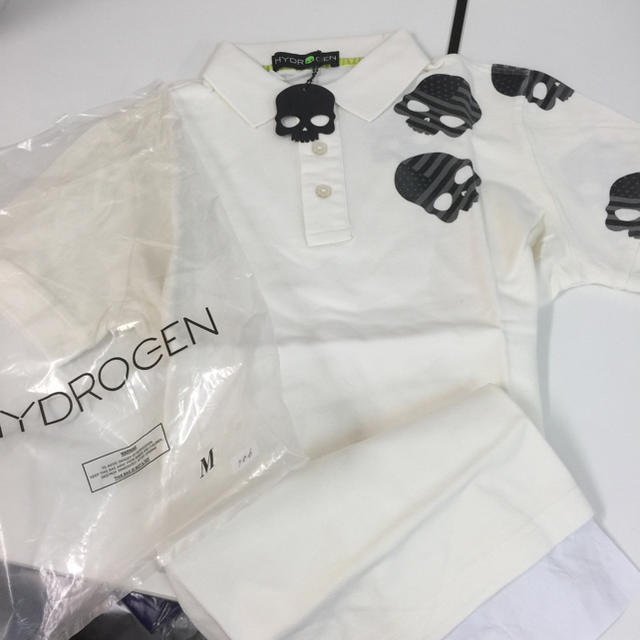 HYDROGEN(ハイドロゲン)のハイドロゲン 半袖 ポロシャツ   Hydrogen M size メンズのトップス(ポロシャツ)の商品写真