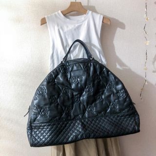 キルティングレザー ボストンバッグ 旅行バッグ