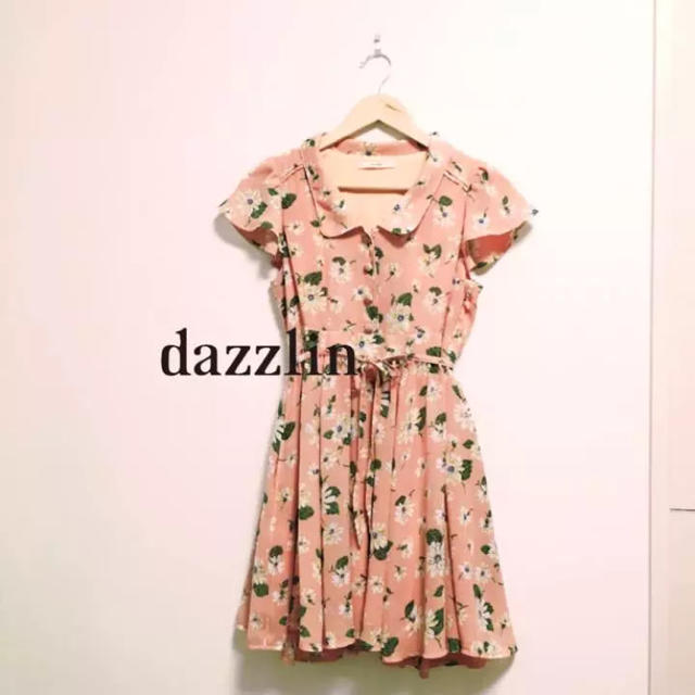 dazzlin(ダズリン)のdazzlin 新品☆花柄ワンピース ピンク フラワー レディースのワンピース(ひざ丈ワンピース)の商品写真