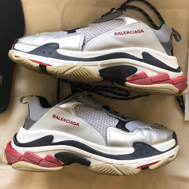 balenciaga triple s シルバー 国内正規品 43