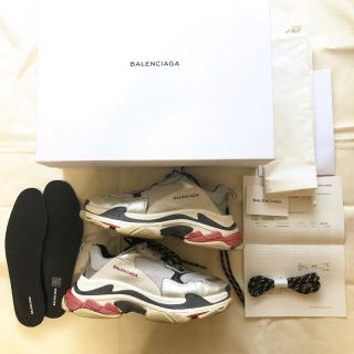 バレンシアガ(Balenciaga)の国内正規品 バレンシアガ トリプルs シルバー 43 定価以下(スニーカー)