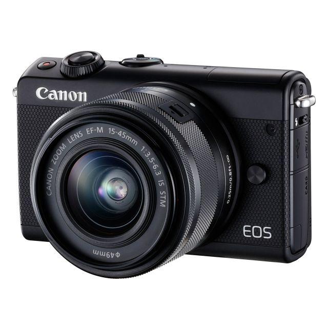 新品 EOS M100 ブラック ズームレンズ、SDカード付