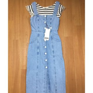 ザラ(ZARA)のZARA デニムワンピース 未着用(ひざ丈ワンピース)