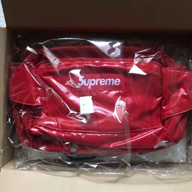 【最安値】国内正規品 Supreme Waist Bag 17AW Redウエストポーチ