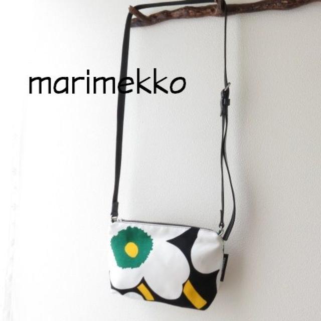 新品 marimekko マリメッコ　ウニッコ ショルダーバッグ　牛革