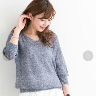 アーバンリサーチロッソ(URBAN RESEARCH ROSSO)の美品＊URBAN RESEARCH ROSSOのリネンニット(ニット/セーター)