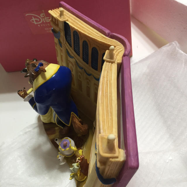 未使用美女と野獣フォトフレーム置物