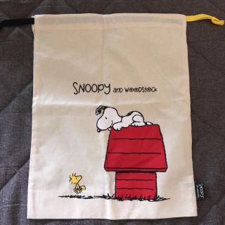 スヌーピー(SNOOPY)のスヌーピー  大きめ巾着(キャラクターグッズ)