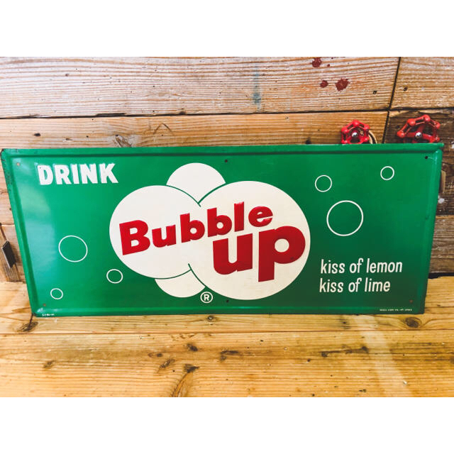 U.S.Aアンティーク ブリキ看板【BUbble UP】