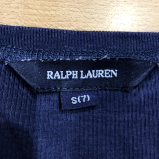 Ralph Lauren(ラルフローレン)のラルフローレン 女の子 130 ブルー 長袖カットソー ロングTシャツ  キッズ/ベビー/マタニティのキッズ服女の子用(90cm~)(Tシャツ/カットソー)の商品写真