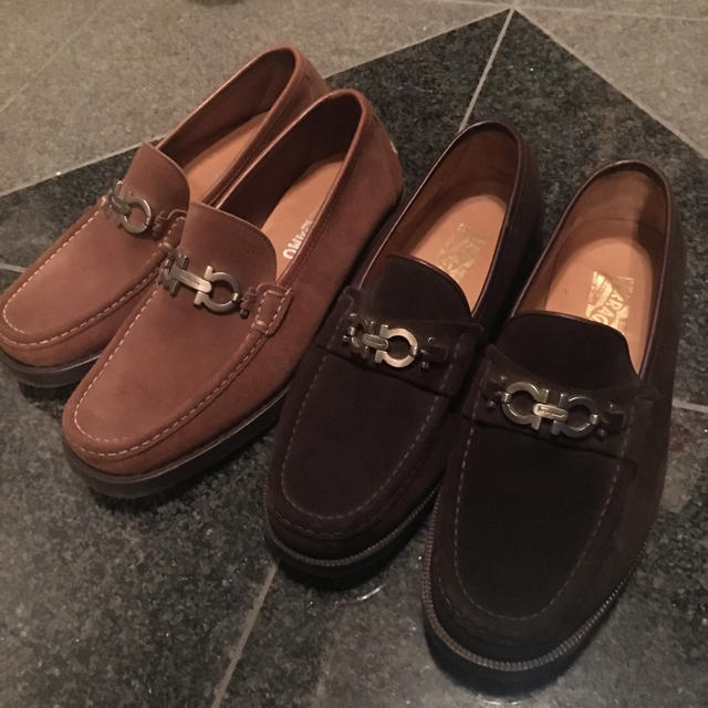 最終値下げ SALVATORE FERRAGAMO ローファーセット 美品靴/シューズ