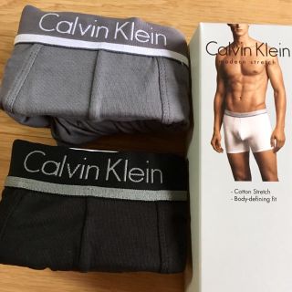 カルバンクライン(Calvin Klein)の正規品 カルバンクライン ボクサーブリーフ ブラック&グレー(ボクサーパンツ)