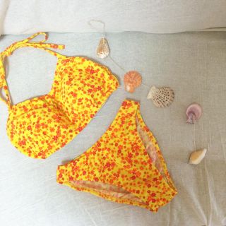 サンアイミズギラクエン(三愛水着楽園)のswim wear 花柄 🌼 レトロ 水着(水着)