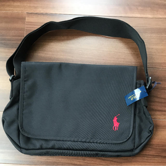 Ralph Lauren(ラルフローレン)の【新品】ラルフローレン RALPHLAUREN ショルダーバッグ ブラック メンズのバッグ(ショルダーバッグ)の商品写真