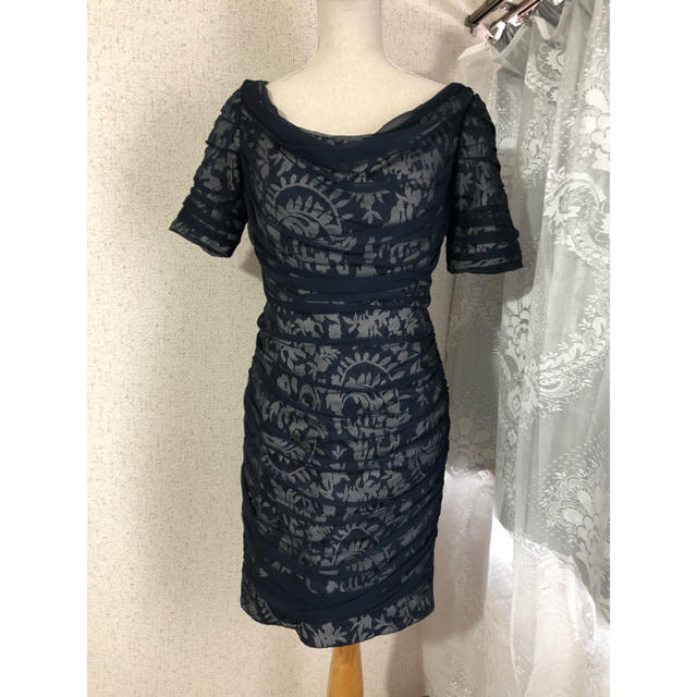 TADASHI SHOJI(タダシショウジ)の新品 タダシショージ 総レース 膝丈ワンピース ドレス レディースのワンピース(ひざ丈ワンピース)の商品写真