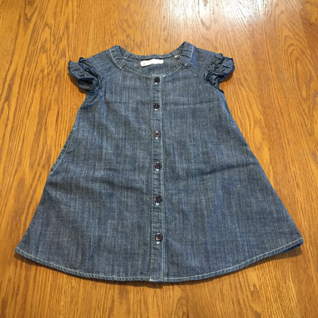 WILL MERY(ウィルメリー)のWill Mery デニムワンピース 90 キッズ/ベビー/マタニティのキッズ服女の子用(90cm~)(ワンピース)の商品写真